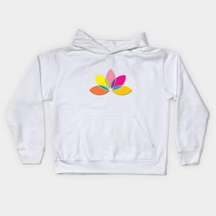 colorful flower Kids Hoodie